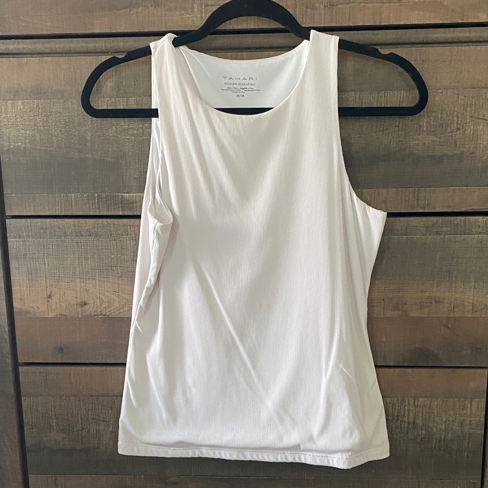 Tahari Women's Cream Tank Top